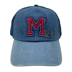 New Disney Parks Our Universe Mickey Mouse M28 Denim Adult Cap Hat Strapback